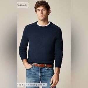 J. Crew Men's Navy Crewneck Sweater